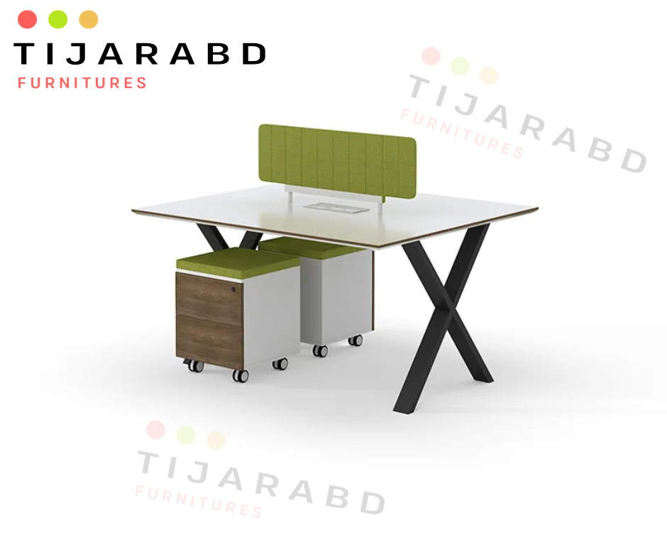 2 Seater Office Workstation Table – Modern Office Desk